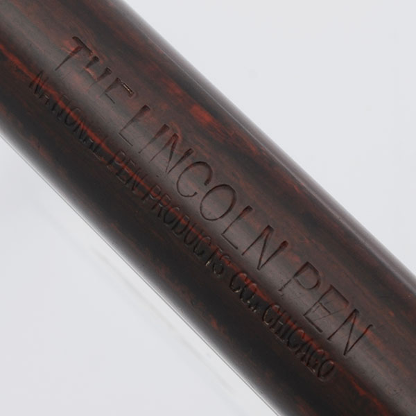 The Lincoln Oversize Fountain Pen - Red Woodgrain, Medium Flexible